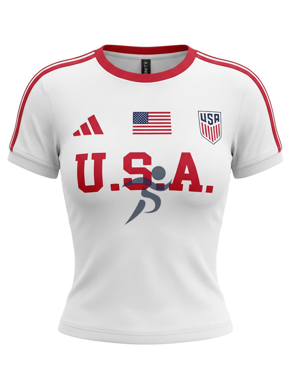 Top Deportivo de Estados Unidos Blanco - Mujer