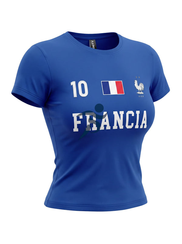 Top Deportivo Francia Azul Eléctrico - Mujer