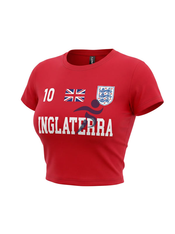 Top Deportivo de Inglaterra Rojo - Mujer